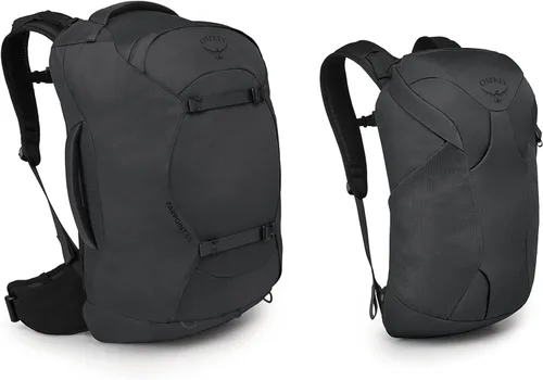 Miniatura 8 de Osprey Farpoint - Mochila de viaje para hombre de 55 litros, color gris Tunnel Vision Tunnel Vision Gris