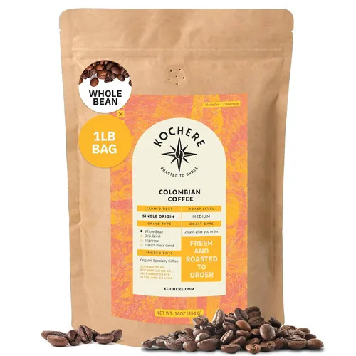 Miniatura 19 de Café molido colombiano Medellín, granos de café tostado medio de origen único, recién tostado a pedido, café molido orgánico, grado especial
