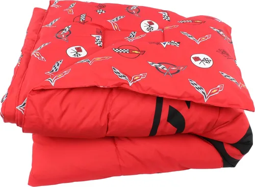 Miniatura 3 de College Covers Everything Comfy C7 Corvette - Edredón reversible, tamaño matrimonial, 80 x 90 pulgadas