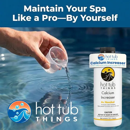 Miniatura 5 de Hot Tub Things Aumento de calcio, potenciador líquido de dureza del agua de spa para bañera de hidromasaje y spa, apoya la longevidad del