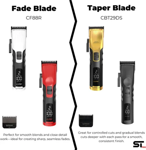 Miniatura 4 de Supreme Trimmer 2Spee STC922 - Cortadora de pelo profesional inalámbrica con hoja extraíble Tiempo de funcionamiento de 210 minutos, motor de 2