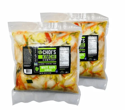 Miniatura 6 de Kimchi de col de napa picante de medio galón (3.5 libras) [vegano, sin gluten, sin OMG, probiótico] por Choi's Kimchi Co. Fabricado en Estados