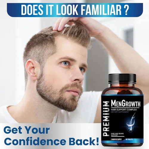 Miniatura 7 de NutraPro Vitaminas para el crecimiento del cabello para hombres, suplemento anti pérdida de cabello, píldoras de crecimiento del cabello y barba