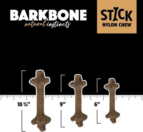 Miniatura 5 de Pet Qwerks Nylon Stick BarkBone - Juguetes duraderos para perros masticadores agresivos - Sabor menta - 6 pulgadas