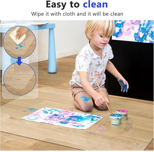 Miniatura 4 de Tapete para silla de oficina para suelos de madera dura, 36 x 48 pulgadas, tapete transparente para sillas rodantes, protectores de suelo de madera
