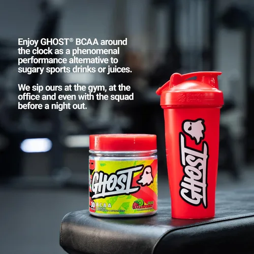 Miniatura 4 de GHOST BCAA Polvo de Aminoácidos Suplemento, Kiwi Strawberry - 30 Porciones - Sin Azúcar Intra, Post y Pre Entrenamiento Polvo de Aminoácidos