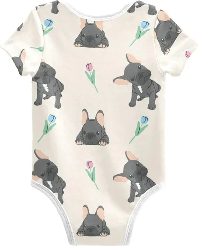 Miniatura 2 de vvfelixl Bodys de bebé de manga corta de algodón ropa de bebé para niños divertidos trajes de bebé para niñas 0-24 meses