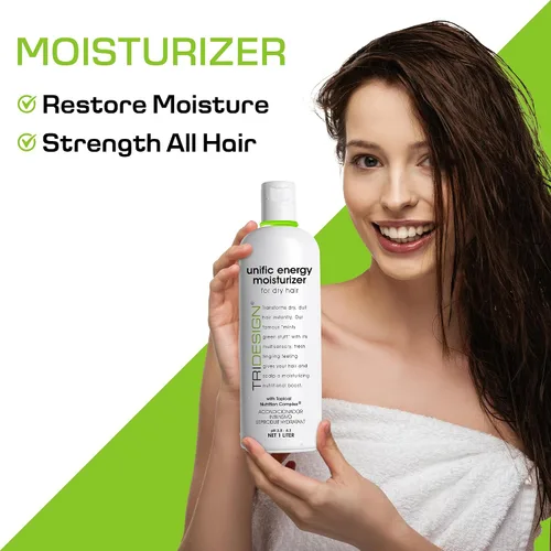 Miniatura 3 de TRIDESIGN Unific Energy Moisturizer - Acondicionador de cabello profundo para cabello seco dañado, hidratante para cabello rizado, encrespado