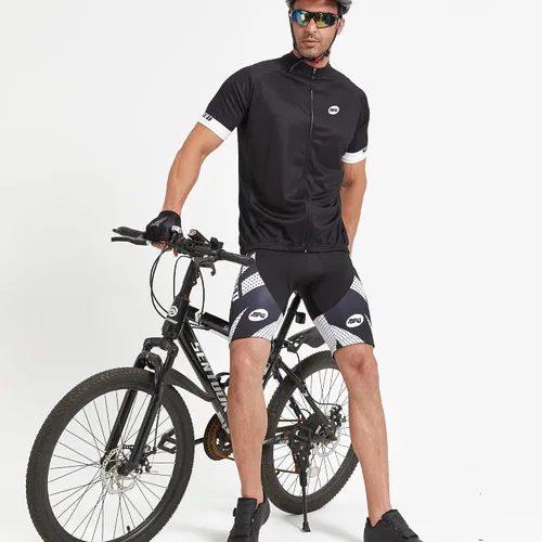 Miniatura 3 de sponeed Pantalones cortos de ciclismo para hombre, pantalones acolchados para ciclismo, ropa de ciclismo