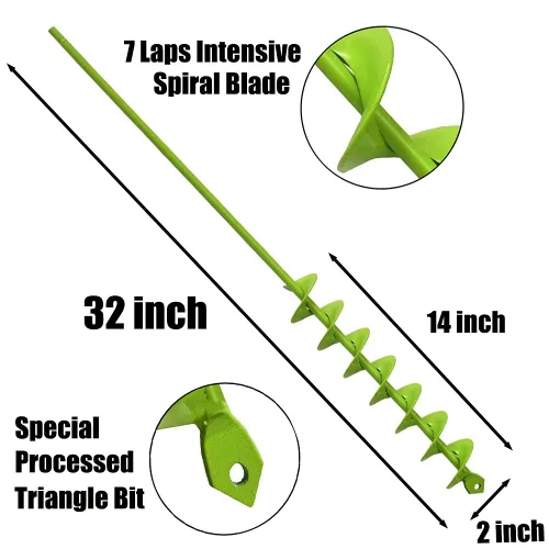Miniatura 3 de Broca alargada mejorada de 32 x 2 pulgadas, sin necesidad de hacer sentadillas para perforar agujeros, 100% de barril sólido de longitud extendida