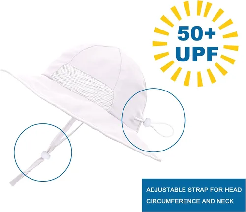 Miniatura 4 de SimpliKids Sombrero de sol para niños pequeños 50+ UPF de ala ancha con protección solar
