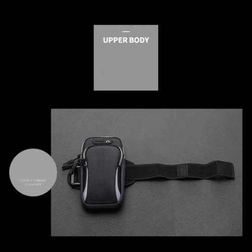 Miniatura 8 de Banda de brazo de fitness, soporte de teléfono a prueba de agua para correr y entrenamientos con diseño de bolsillo seguro, correa deportiva Rosa
