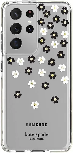 Miniatura 4 de Kate Spade - Carcasa rígida para Galaxy S21 Ultra 5G, diseño de flores dispersas