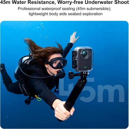 Miniatura 4 de Coyktonty Estuche de buceo impermeable para DJI Osmo 360, soporta 50M/164FT Subacuático Buceo Buceo Buceo Profundo