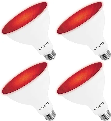 Miniatura 16 de LUXRITE Bombilla LED PAR38 azul de inundación, 8 W (equivalente a 45 W), bombilla LED azul de inundación, clasificación húmeda, certificación UL