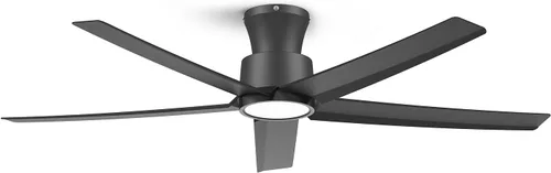 Miniatura 16 de ocioc Ventiladores de techo de 44 pulgadas con luces y control remoto, ventiladores de techo regulables con motor de CC silencioso reversible, Negro