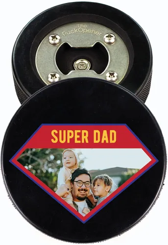 Miniatura 21 de Abridor de botellas de hockey para el Día del Padre, regalo personalizado impreso para el mejor papá, tamaño oficial, diseño personalizado de Thanks