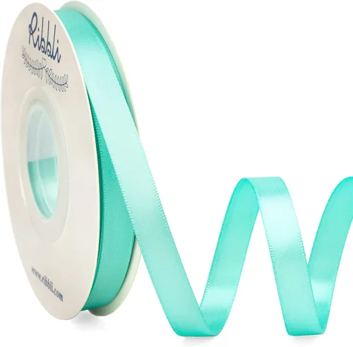 Miniatura 165 de Ribbli - Cinta de satén de doble cara dorada, 1 pulgada x 25 yardas, uso para ramo de lazos, envoltura de regalos, decoración de boda Dorado