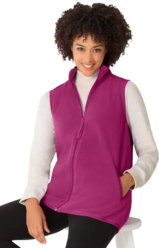 Miniatura 4 de Woman Within - Chaleco de forro polar con zíper frontal para mujer talla extra grande