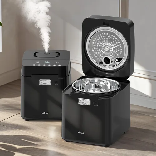 Mifasol Humidificador de acero inoxidable, 3.3L/0.87 galones humidificadores de vapor caliente para dormitorio, 800 pies cuadrados, humidificadores