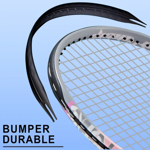 Miniatura 2 de bo'weiqi Juego de raquetas de tenis recreativas de 27 pulgadas para 2 jugadores, raquetas de tenis ligeras preencordadas para principiantes, incluye