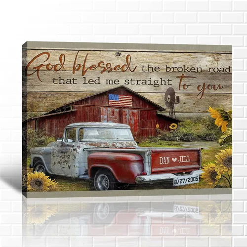 Miniatura 9 de GUTTATY Arte de pared en lienzo de Navidad personalizado, impresiones de lienzo personalizadas con apellido y señales, póster de decoración de pared