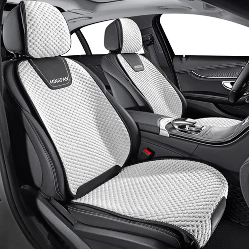 Miniatura 17 de Fundas de asiento de automóvil para Ford Mustang Mach-E, cojines de asiento transpirables, cómodos protectores de asiento delanteros y traseros de 5