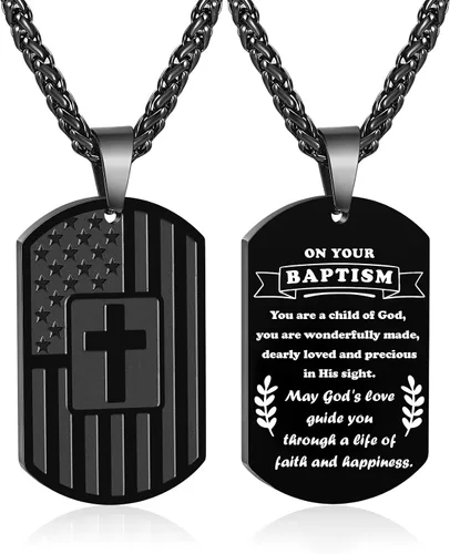 Zocomi Rellenos de Media Navideña Regalo de Navidad - Para Mi Hijo Papá Hermano Marido Nieto Abuelo Novio Hombre Etiqueta de Perro Cruz Collar