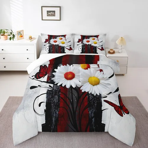 Miniatura 8 de Erosebridal Juego de ropa de cama turquesa tamaño individual para niños y niños, color verde azulado y gris degradado para niñas y adultos, relleno