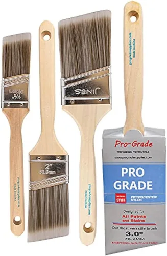 Pro-Grade - Juego de pinceles para pintar en la pared o en el hogar, ideales para pintores profesionales y propietarios de casa, pinceles de pintura