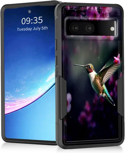 Miniatura 15 de Funda para Pixel 7a, resistente de doble capa híbrida de policarbonato duro de goma suave a prueba de golpes para Google Pixel 7A 6.1 pulgadas