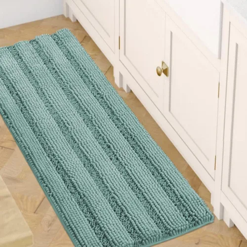 Miniatura 119 de H.VERSAILTEX - Alfombras de baño, juego de 2 piezas, alfombra de contorno para baño, juego de alfombras para inodoro, alfombra antideslizante