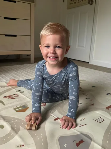 Miniatura 2 de GUNAMUNA Pijama unisex convertible ultrasuave para bebé, mameluco con cremallera para pañales, recién nacido a 24 meses