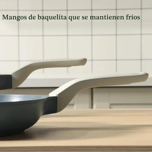 Miniatura 8 de PRICUSIS Sartén de cerámica antiadherente con tapa, sartén no tóxica, sartén para huevos saludables, sartén antiadherente para tortillas, sartén Gris