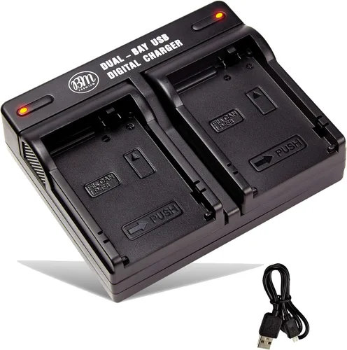 Miniatura 2 de BM Premium LP-E8 Cargador de batería rápido de doble bahía para cámaras digitales Canon EOS Rebel T2i, T3i, T4i, T5i, EOS 550D, EOS 600D, EOS 650D