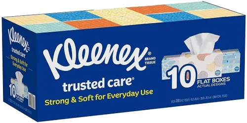 Miniatura 2 de Kleenex Pañuelos 230 unidades, 460 pañuelos faciales en total, 2 capas, paquete de 2 Azul