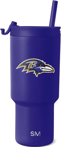Miniatura 18 de Simple Modern - Vaso de 30 oz con tapa abatible y tapa con pajita Arizona Cardinals