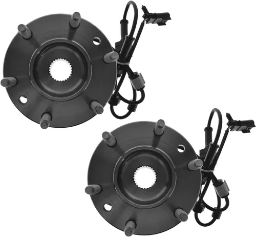 Miniatura 6 de TRQ Conjunto de rodamiento y cubo de rueda delantera de 2 piezas compatible con Chevrolet Trailblazer 02-09, Trailblazer EXT 02-06, GMC Envoy 02-09