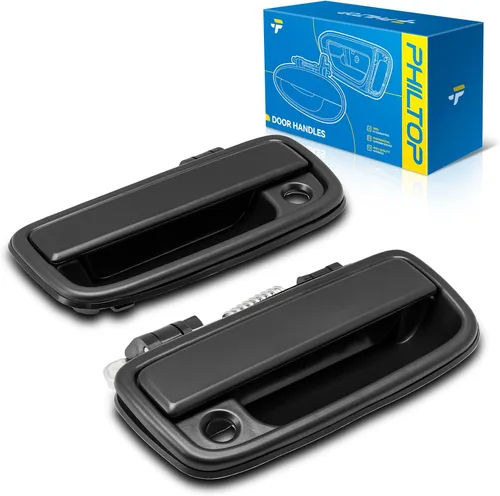 Miniatura 20 de PHILTOP Manija de puerta exterior 3 piezas delantera izquierda y derecha y trasera derecha para Chevy Express 1500/2500/3500, reemplaza # 79320