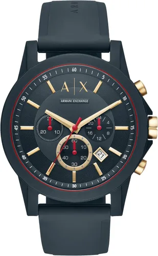 Miniatura 19 de Reloj cronógrafo Armani Exchange AX para hombre con correa de cuero, acero inoxidable o silicona