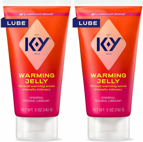K-Y Warming Jelly Fórmula a base de glicerina de 5 onzas líquidas. Lubricante personal sensorial para hombres, mujeres y parejas y seguro de usar