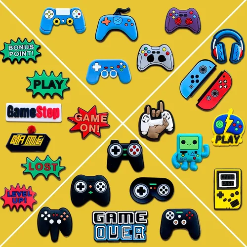 Miniatura 4 de Euphaglaia 25 35 dijes de videojuegos para decoración de zapatos de zueco, accesorios para niños, niños, adultos, hombres, recuerdos de fiesta