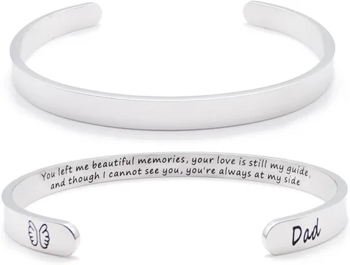 Miniatura 34 de Pulseras inspiradoras para mujer, joyería de acero inoxidable, con refranes, pulsera motivacional con mensaje oculto, pulseras grabadas para mejor