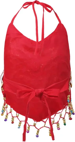Miniatura 2 de Disfraz de baile del vientre para niñas, con lentejuelas, con borla, halter, vendaje, para escenario