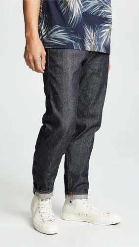 Miniatura 3 de Naked & Famous Denim Jeans Easy Guy Laid Back Fit para hombre en orillo de sarga de mano izquierda
