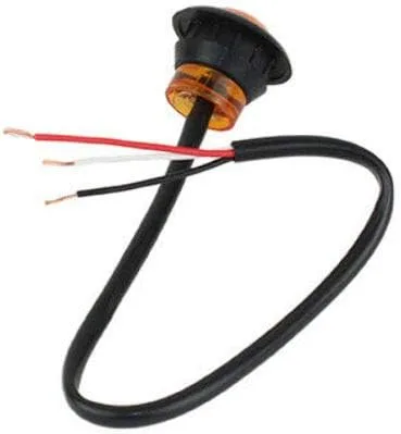 Miniatura 3 de Par de LED ámbar de espina de pescado automotriz de 3/4 pulgadas