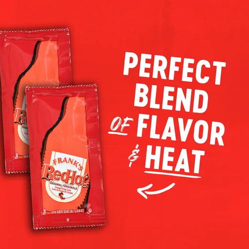 Miniatura 15 de Frank's RedHot Paquetes originales de salsa de pimienta de cayena, 200 unidades, un paquete de 200 unidades de paquetes de salsa picante Frank's