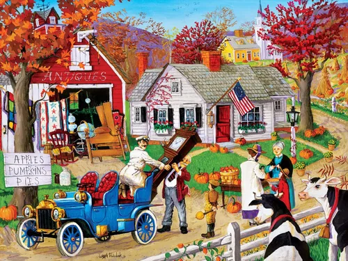Miniatura 2 de MasterPieces Rompecabezas EZ Grip de 300 piezas, hallazgos de otoño, 18 x 24 pulgadas