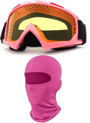 Miniatura 20 de Gafas de motocicleta con máscara facial, resistentes al viento, gafas de esquí de carreras de motocross, gafas protectoras de seguridad