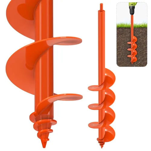 Miniatura 12 de SELEWARE Broca de taladro para plantar – Broca de taladro de jardín de alta resistencia de 3 x 12 pulgadas, se adapta a taladro hexagonal de 3/8